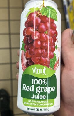 100% Red grape Juice