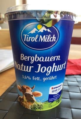 Bergbauern Natur Joghurt
