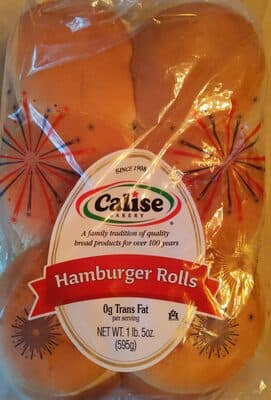 Calise Bakery Hamburger Rolls