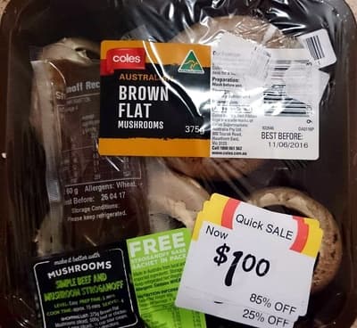 Australian Brown Flat Mushrooms