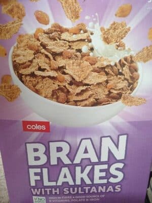 Bran Flakes with sultana