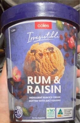 Rum & Raisin Ice Cream