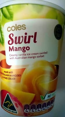 Swirl Mango Ice Cream
