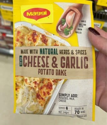 Cheese & Garlic Potato Bake