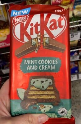 Mint cookies and cream