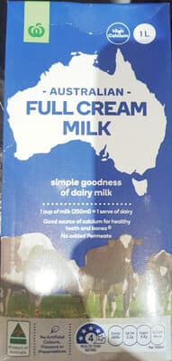 Australian Full Cream Milk