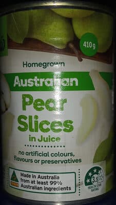 Pear Slices in Natural Juice