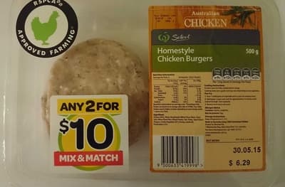 Homestyle Chicken Burgers