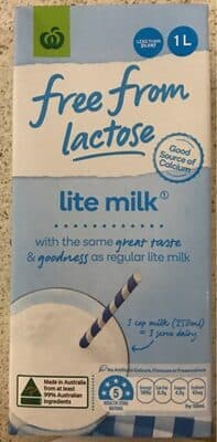 Free From Lactose Lite Milk