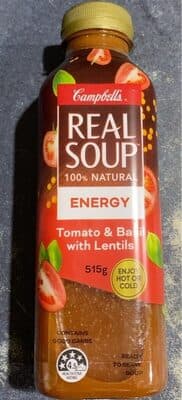 Tomato Basil & Lentils Real Soup