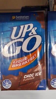 Up and go choc ice