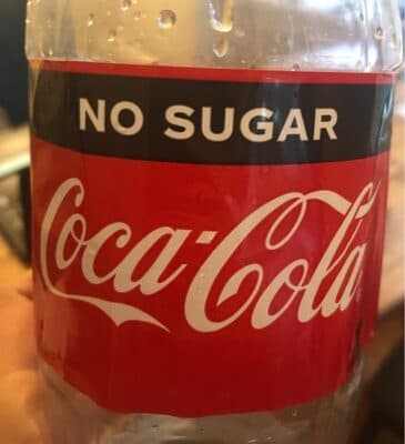 Coca cola no sugar