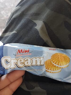 Mini cream cookies