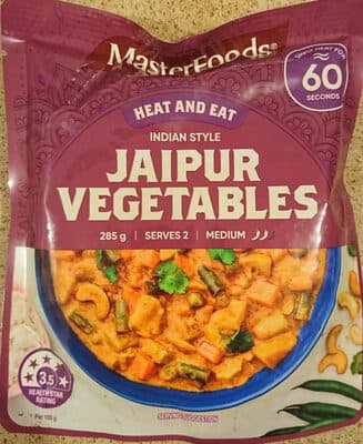 Indian Style Jaipur Vegetables Heat and Eat