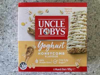 Yoghurt Topps Muesli Bars Honeycomb