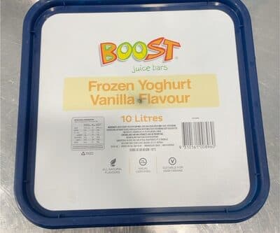 Boost Vanilla frozen yoghurt