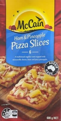 Ham and Pinapple Pizza Slices