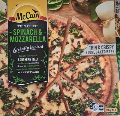 Thin Crust Spinach & Mozzarella