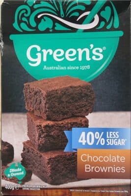 40% less sugar brownies