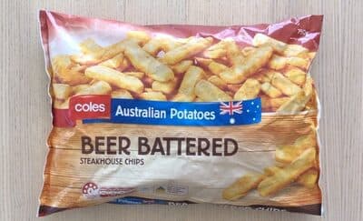 Coles beer battered steakhouse chips
