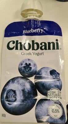 Chobani Greek Yoghurt Pouch Blueberry