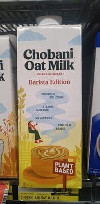 Chobani Oat Milk Barista