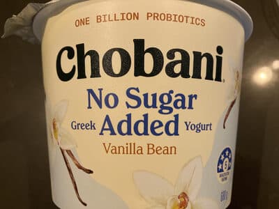 No Sugar Added Vanilla Bean Greek Yoghurt