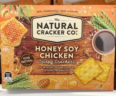 Honey soy chicken crispy crackers