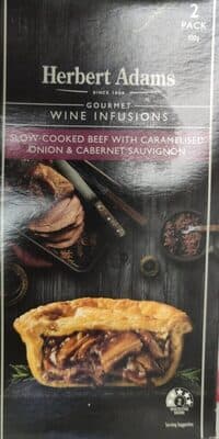 Beef Pie With Caramelised Onion And Cabernet Sauvignon