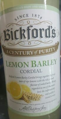 Bickford's Lemon Barley Cordial