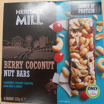Berry Coconut Nut Bars