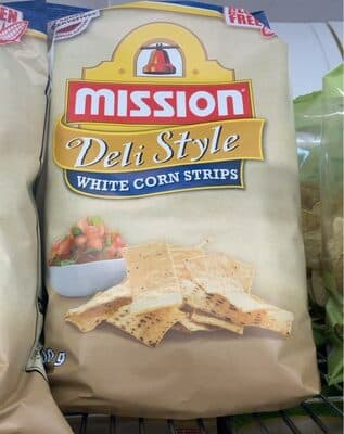 White corn strips deli style
