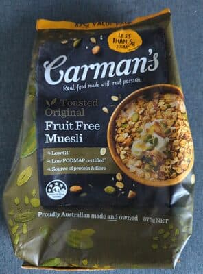 Toasted Original Fruit Free Muesli