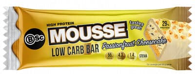 High Protein Mousse Low Carb Bar Passionfruit Cheesecake