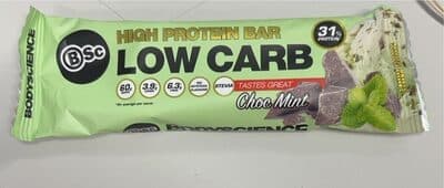 Bodyscience High Protein Low Carb Choc Mint Bar