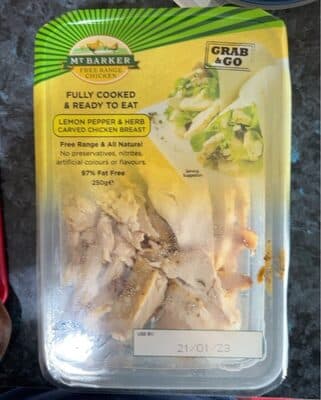 Lemon Pepper and Herb Carved Chicken Breast