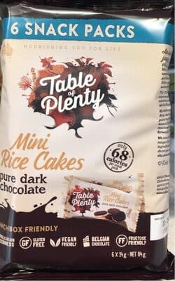 Mini Rice Cakes Pure Dark Chocolate