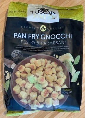 Pan Fry Gnocchi Pesto & Parmesan
