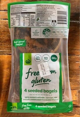 Free from gluten seeded bagels