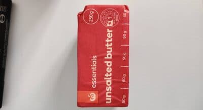 Woolworths essentials unsalted butter