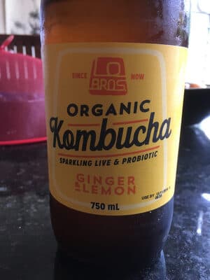 Organic Kombucha Ginger and Lemon