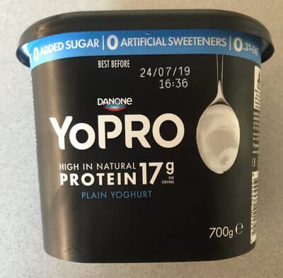 Danone Yopro Plain Yoghurt