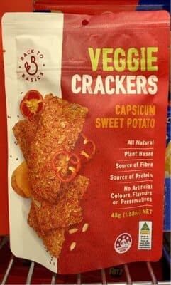 Veggies crackers capsicum sweet potato