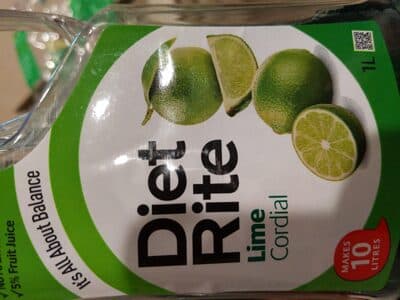 diet right lime cordial