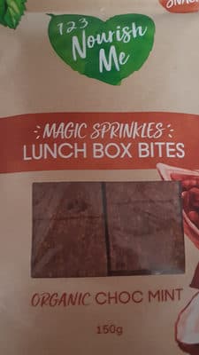 Magic sprinkles - lunch box bites - choc mint