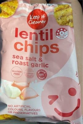 Lentil Chips Sea Salt and Roasted Garlic