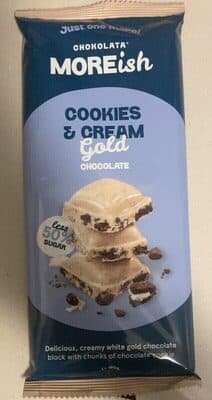 MOREish Cookies & Cream Gold Chocolate