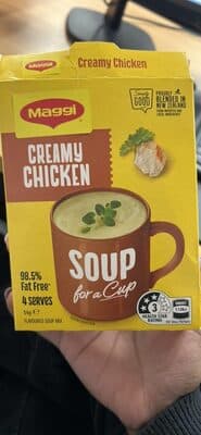 Creamy Chicken Soup for a Cup