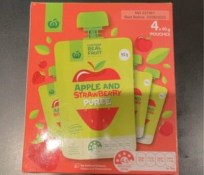 Apple and Strawberry Puree