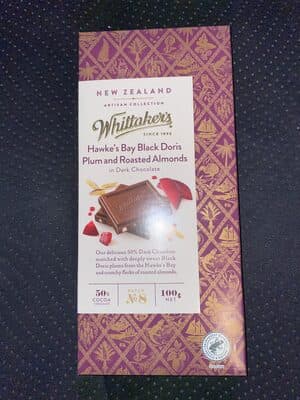 Hawke's Bay Black Doris Plum and Roasted Almonds in Dark Chocolate